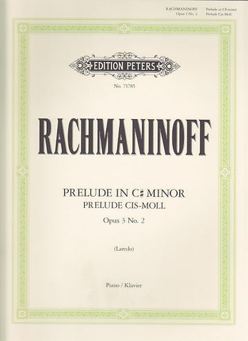 Rachmaninoff S. - Prelude In C Sharp Minor Op. 3 N° 2 - Piano