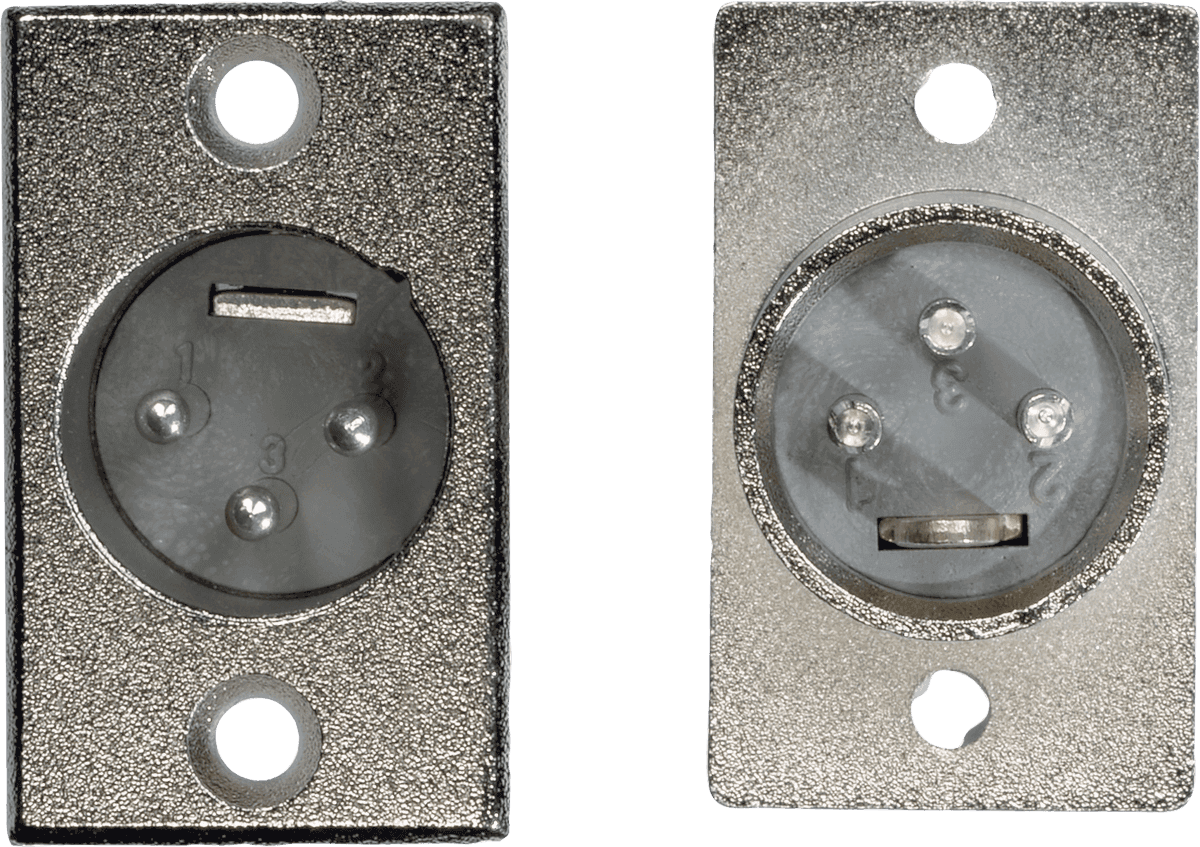 Embase XLR Male - Lot de 2