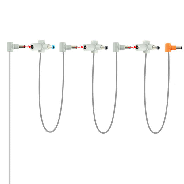 Myvolts Crazy Chain Pour 5 Pedales Dont Une A Polarite Inversee