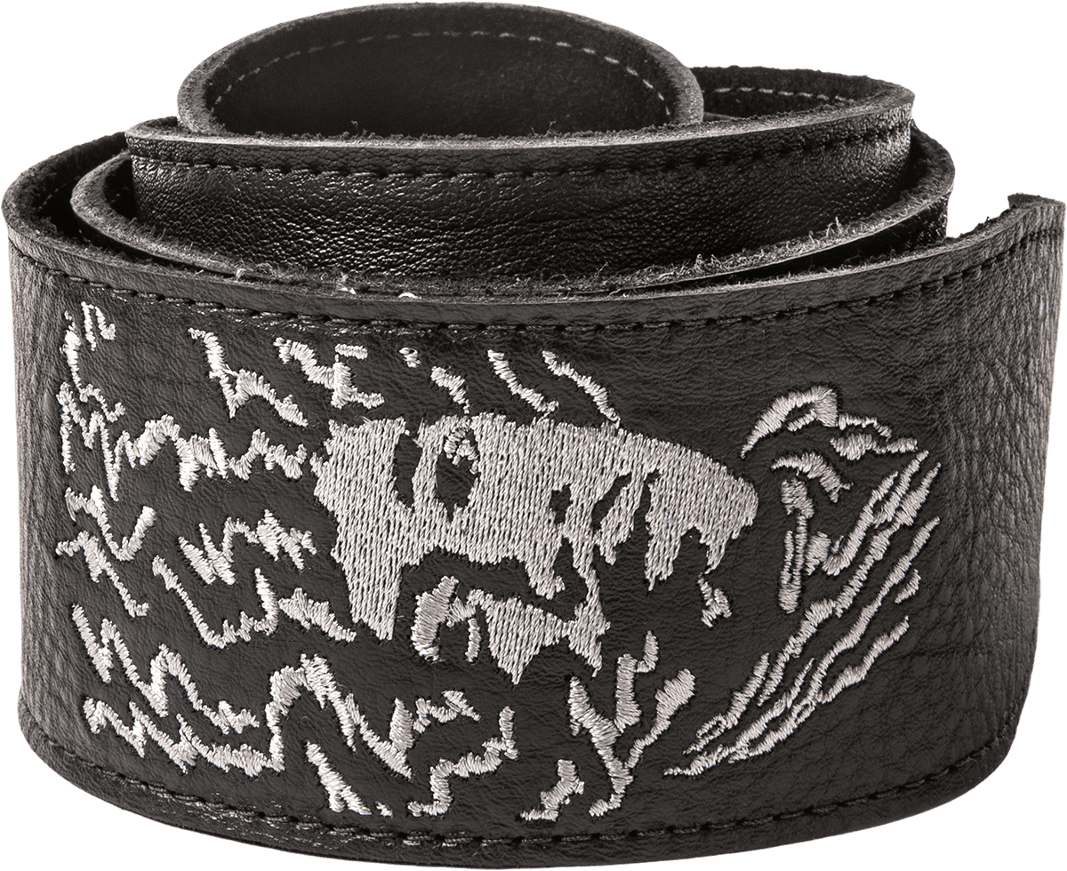 Dunlop SANGLE HENDRIX 68 SHRINE BMF CUIR
