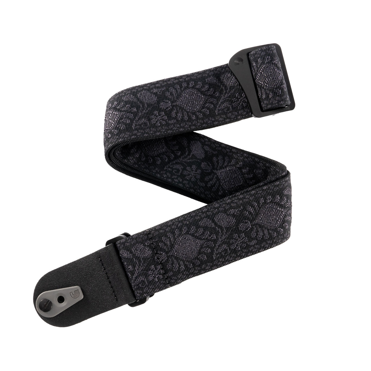 Pad Lock Woven Guitar Strap Monterey Black Tubular