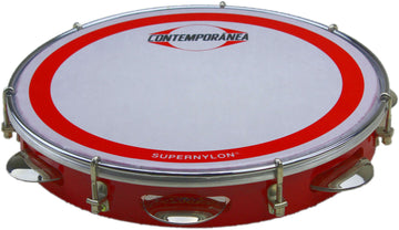 Pandeiro 10" formica rouge - peau super nylon - Pro