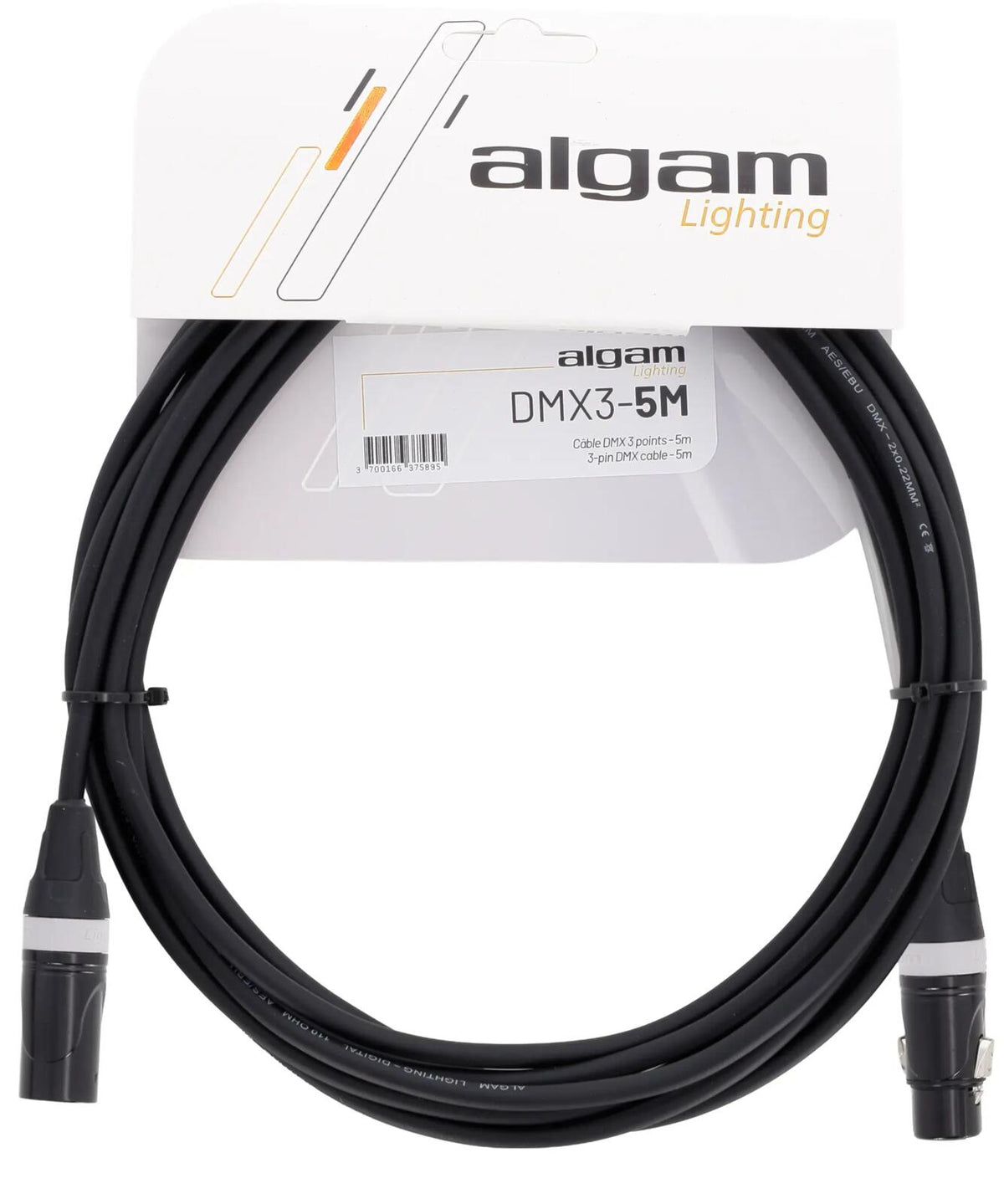 Algam Lighting Câble DMX 3 points - 5M
