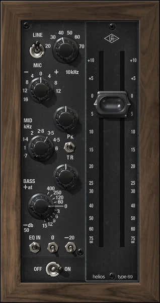 UAD Helios Type 69 Preamp and EQ Collect