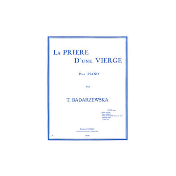 Badarzewska - La Prière D'une Vierge Op.4 - Piano