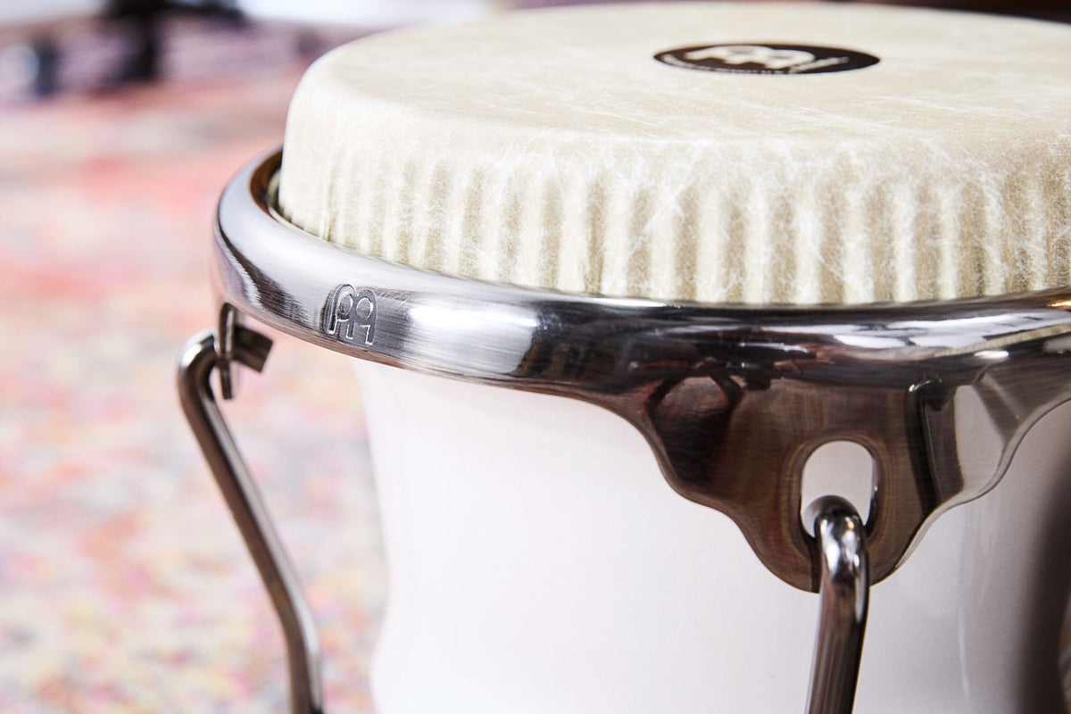 RS400PW - Artist Series Bongo Roberto Serrano - 7" & 8 1/2" Pearl White