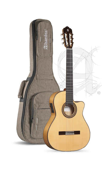 Alhambra Conservatoire 7Fc Ct E2 Flamenco + 9738 25mm Housse