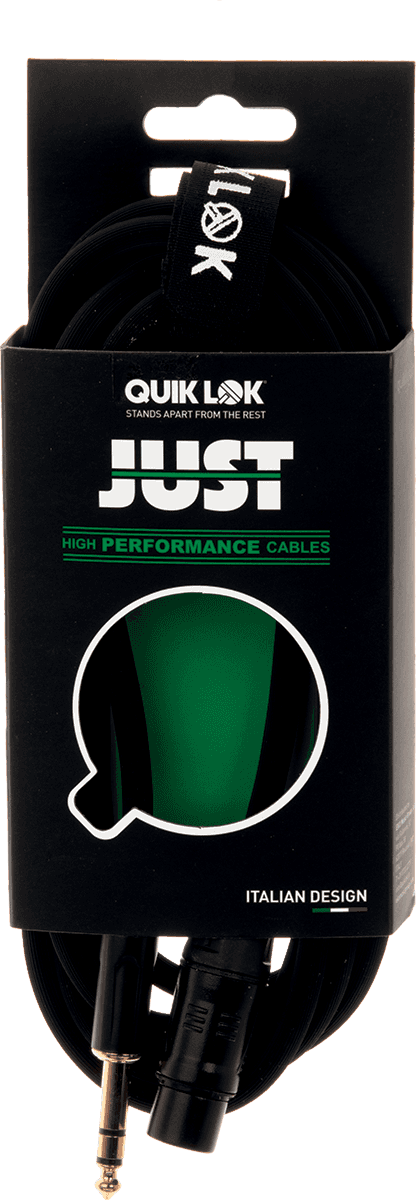 JUSTFJS5 Cable Micro XLR Femelle Jack Stereo 5M