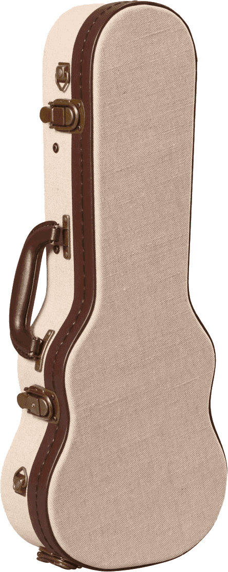 Étui Ukulélé Soprano Beige en Bois Deluxe - GW
