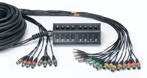Boitier de Scène 16 Entres 8 Sorties XLR Câble 30 M