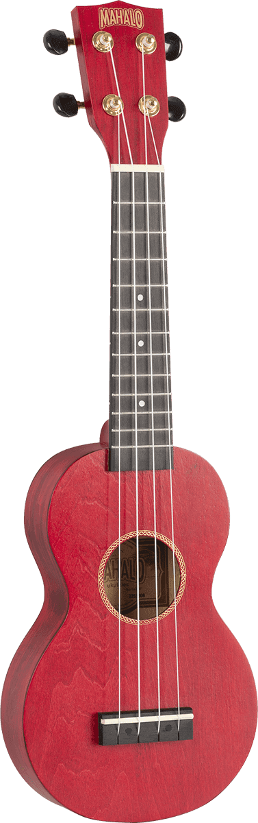 Ukulélé Soprano Slim Rouge Satin + Housse