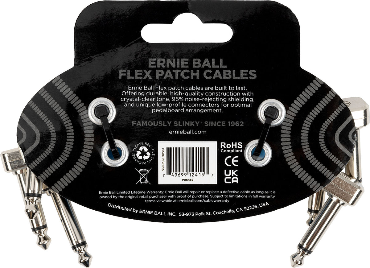 Cable Patch Flex 7,5Cm - Pack 3 Bleu