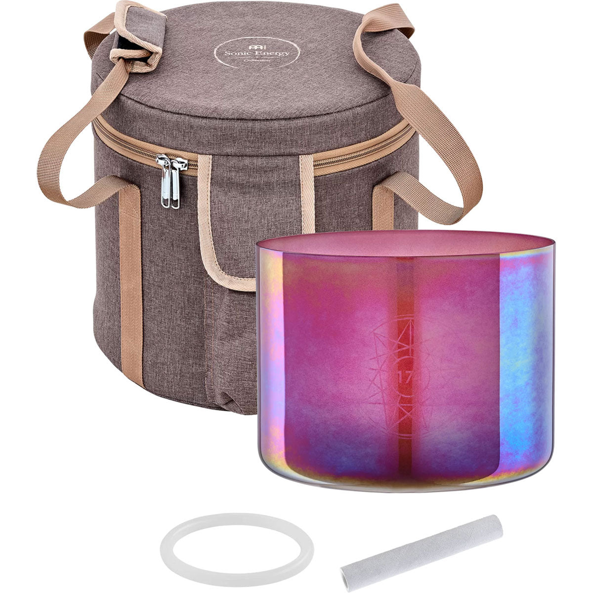 ESOLCSB174 - Bol chantant en cristal Essence Solfeggio de 8" 174 Hz Brandy Rose
