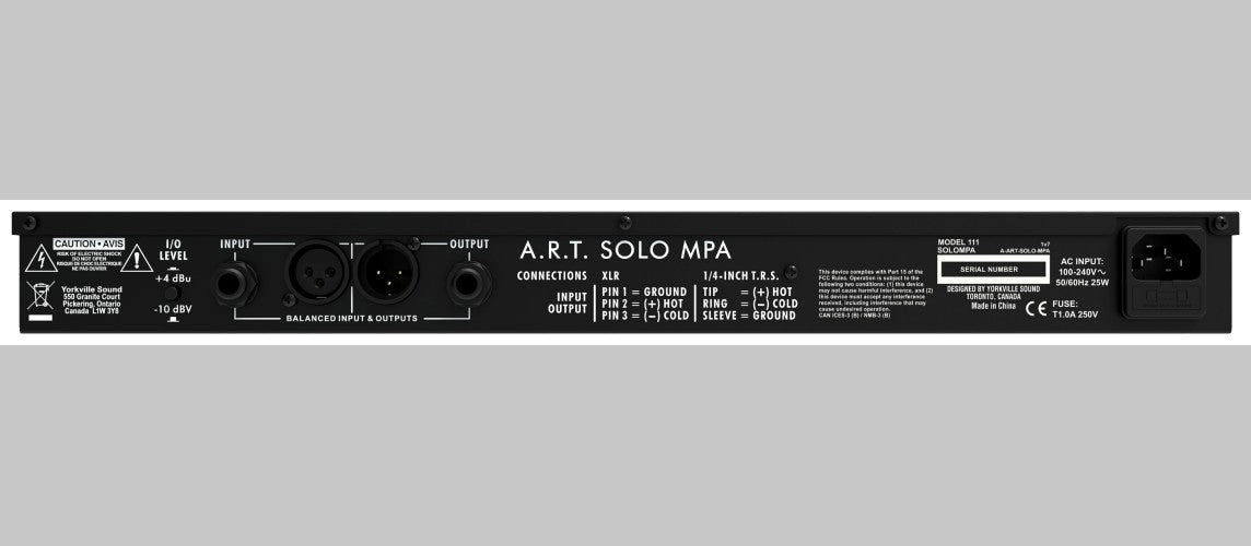 Solo MPA Multivoice Tube Preamplifier