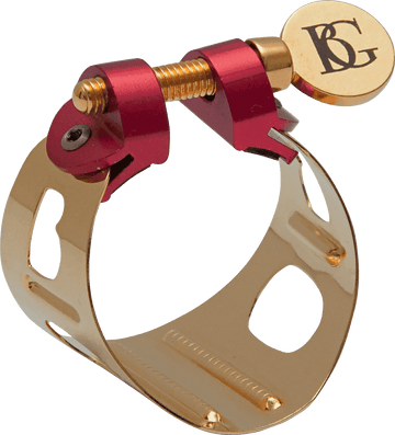 Ligature Sax Soprano Duo Vernie Or