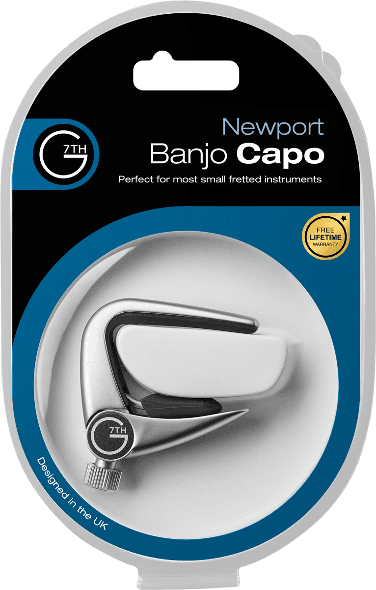 Capodastres Newport Ukulélé Banjo Argent