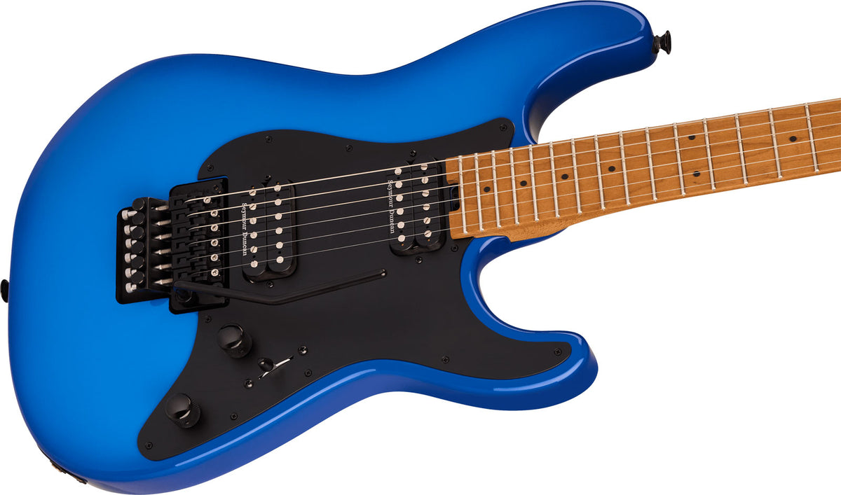 Pro-Mod Plus So-Cal Style 1 HH FR CM Caramelized MN Blue Burst