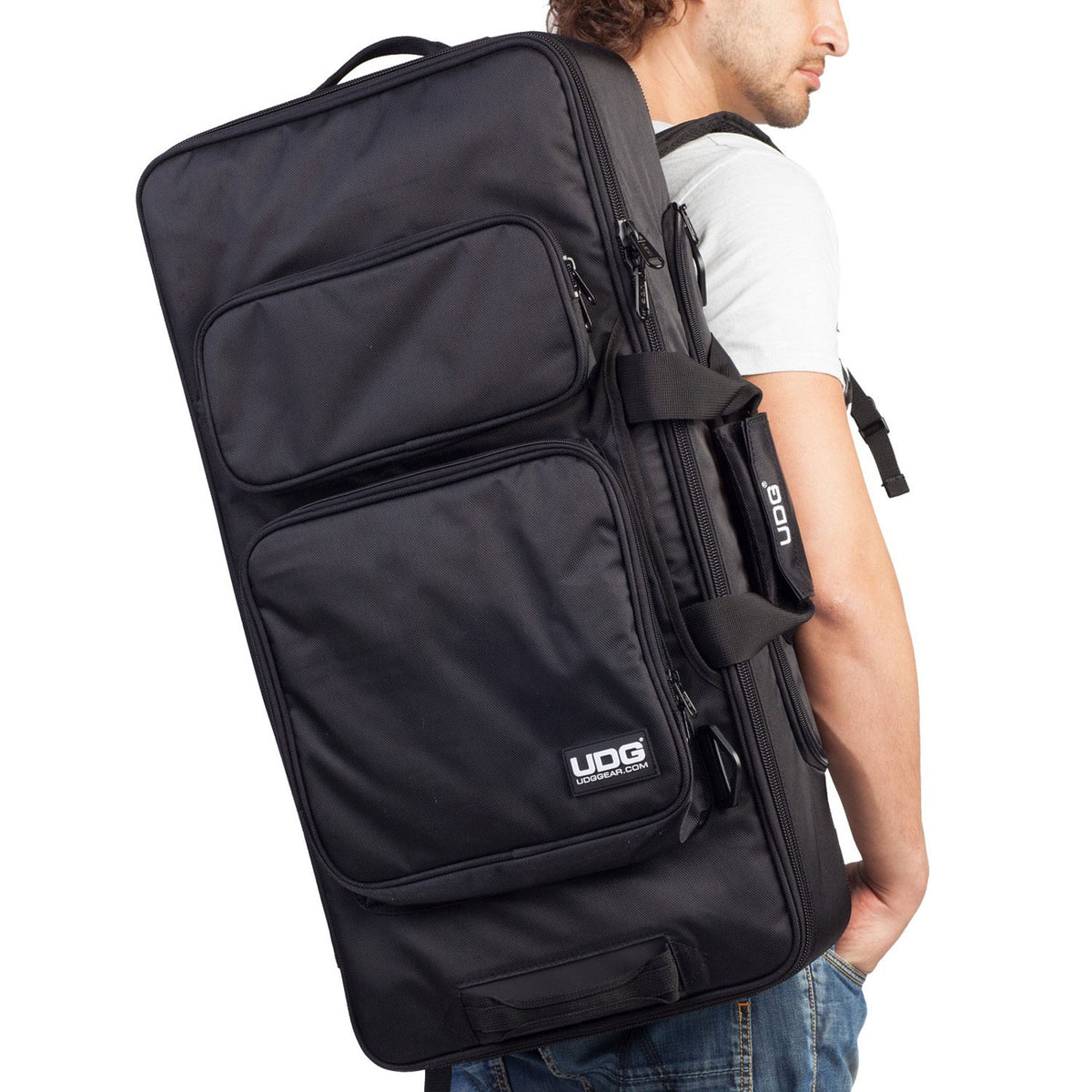 U 9104 BL-or - Ultimate Midi Controller Backpack Large Black/Orange inside MK2