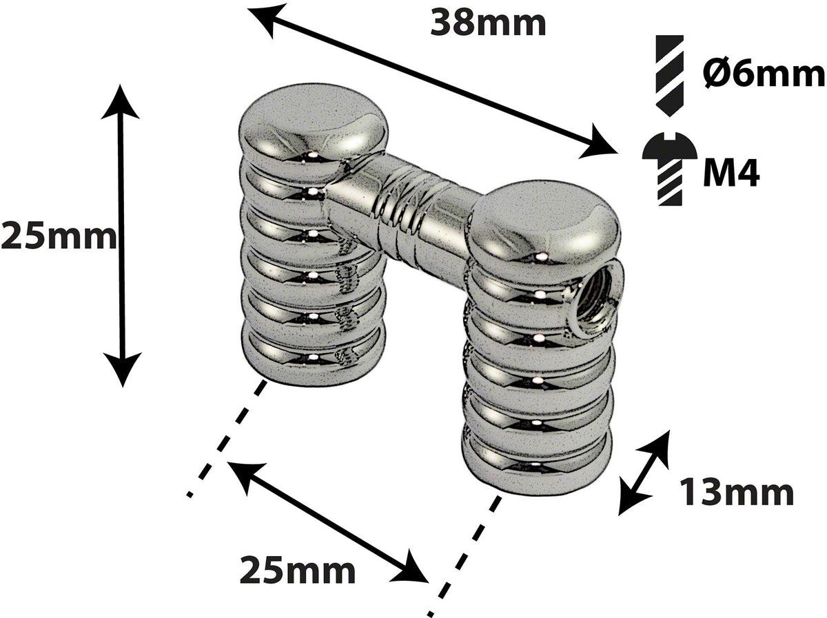 Coquille Tube Grosse Caisse - 25mm - Mono Tirant (X1)