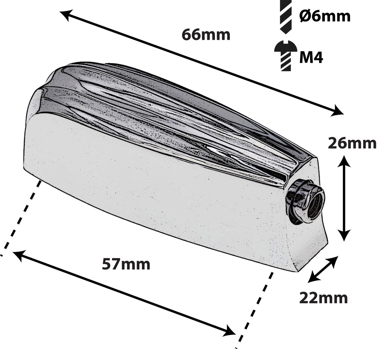 L23FT Coquille Caisse Claire Tom 57mm X1