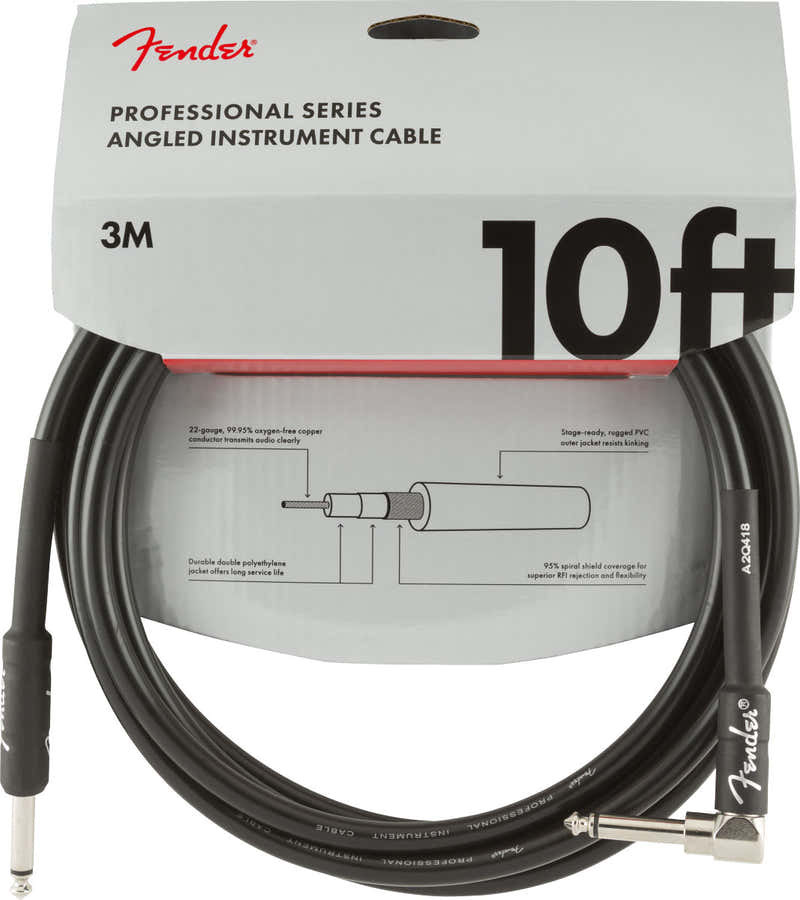 3m Professional Instrument Cable Black