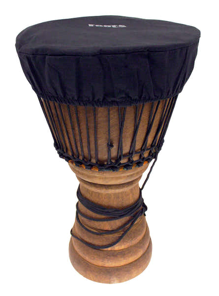Roots Percussion Housse Protection Peau Djembé 35-38 CM Coton Noir