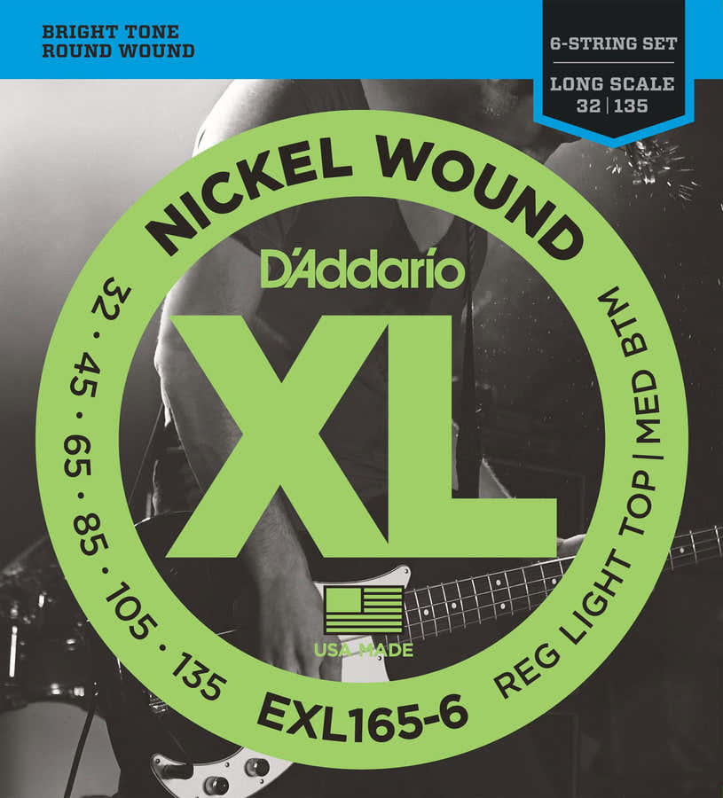 EXL165-6 Nickel Wound Long Scale Regular Light Top 32-135