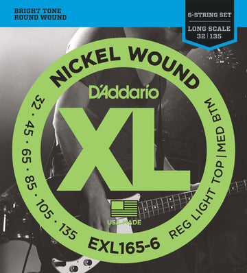 EXL165-6 Nickel Wound Long Scale Regular Light Top 32-135