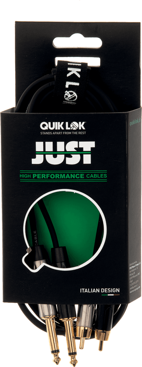 JUST2RCA2J3 Cable Audio 2xjack Mono 2xRCA 3M