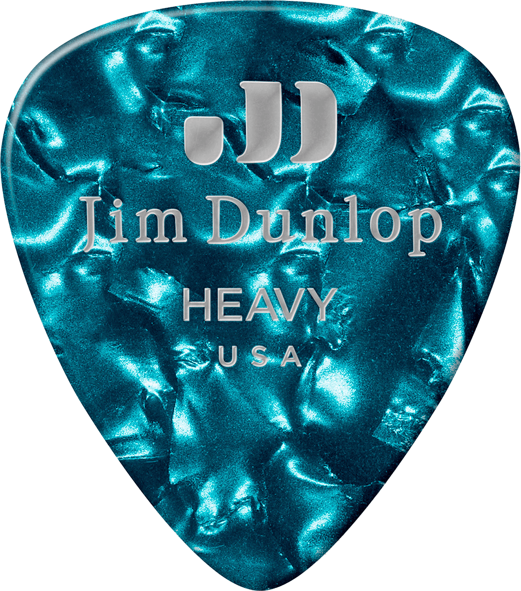 12 x Heavy Celluloid Turquoise Pearl