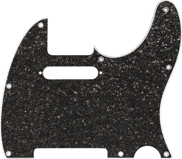 Hybrid Glass/Glitter Tele S/S Pickguard, Dark Gray Sparkle