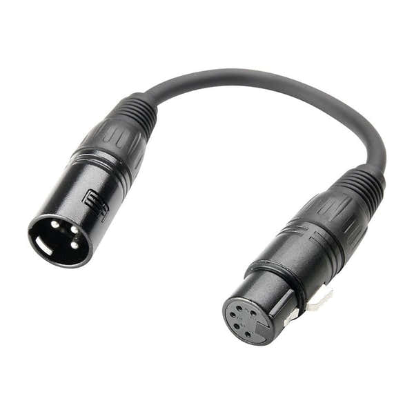 Adam Hall Adaptateur DMX XLR 5-poles F vers XLR 3-poles M 0.2 M
