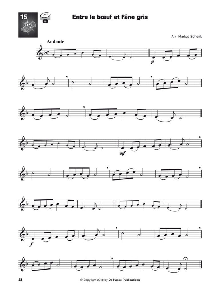 Ecouter Lire Et Jouer - Les Chs De Noel - Bugle Trompette Baryton Euphonium Saxhorn Sib