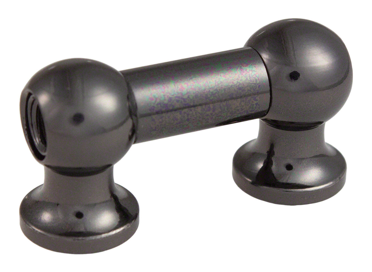 TL12D25-Bk Coquille Tube 25mm Noir Double Tirant (X1)