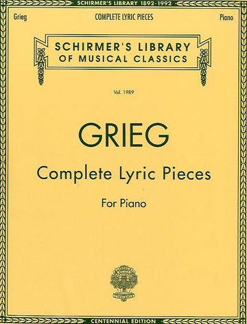 EDVARD GRIEG COMPLETE LYRIC PIECES- PIANO SOLO