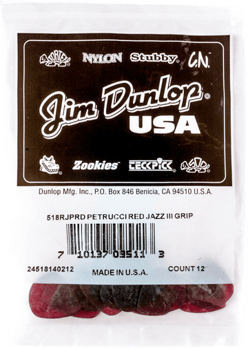12 x 1,38mm John Petrucci Primetone Jazz III Rouge