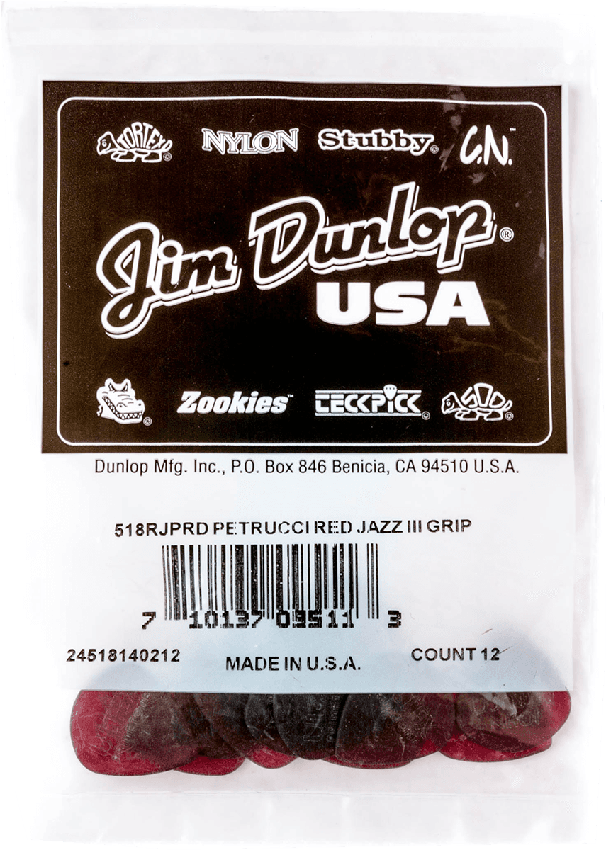 12 x 1,38mm John Petrucci Primetone Jazz III Rouge