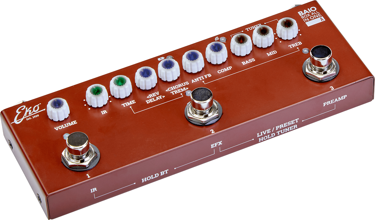 Baio Guitare Acoustique Multieffet Sur Batterie