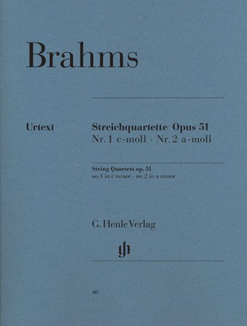 Brahms J. - String Quartets In C Minor And A Minor Op. 51