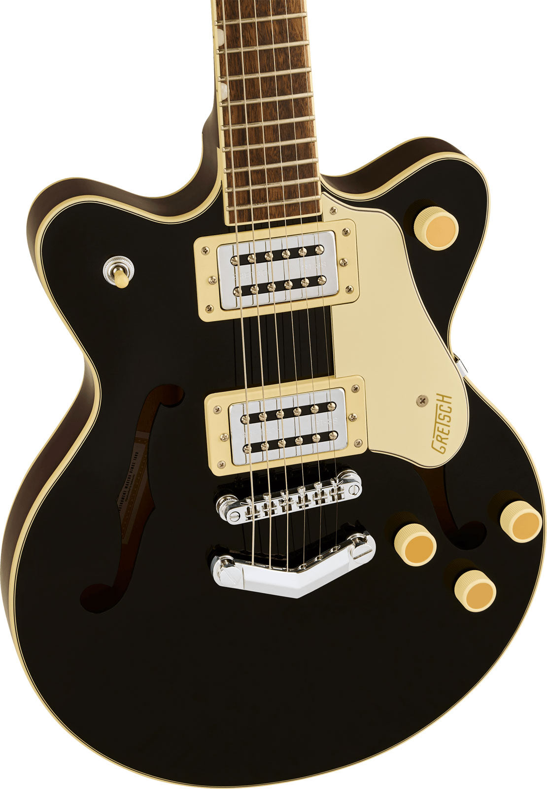G2655 Streamliner Center Block Jr. Double-Cut with V-Stoptail LRL Black