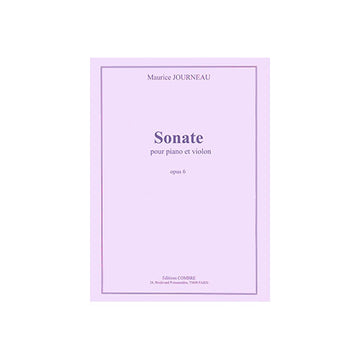 Journeau Maurice - Sonate Op.6 - Violon et Piano