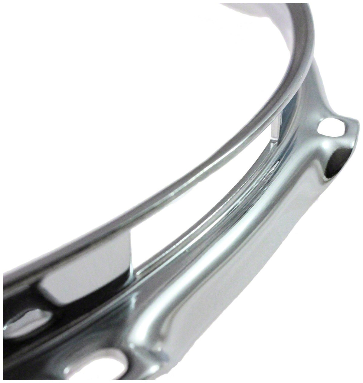 HB25-14-10S - Cercle 14" 10 Tirants Timbre Laiton Chromé Super Triple Flange 2.5mm