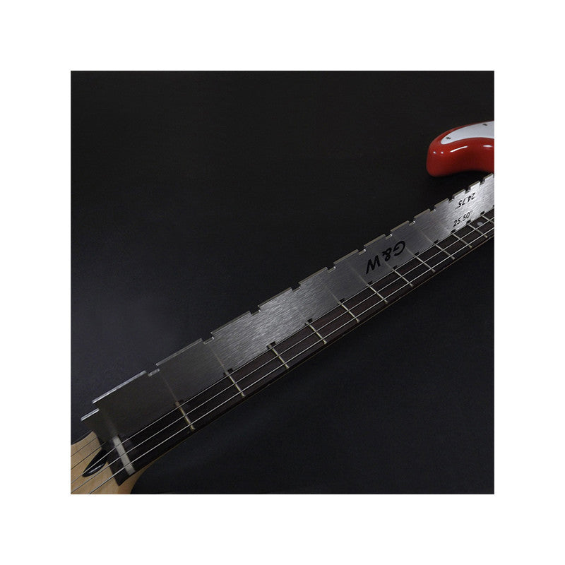 RÈGLE À ENCOCHES RECTIFIÉE POUR GUITARE DIAPASON 24.75"/25.50"