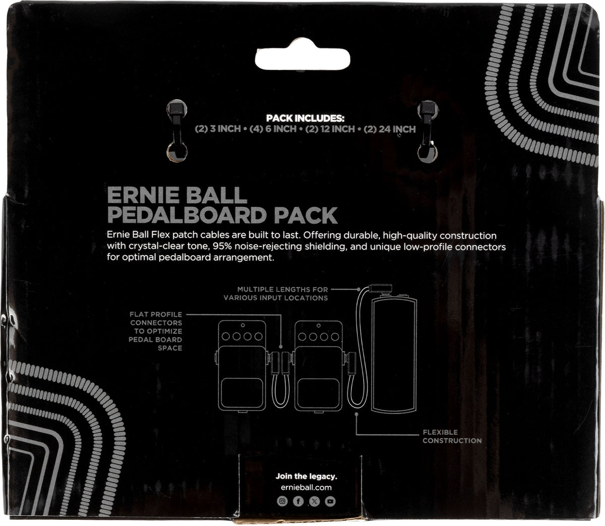 Pack 10 Câbles Patch Flex - Noir