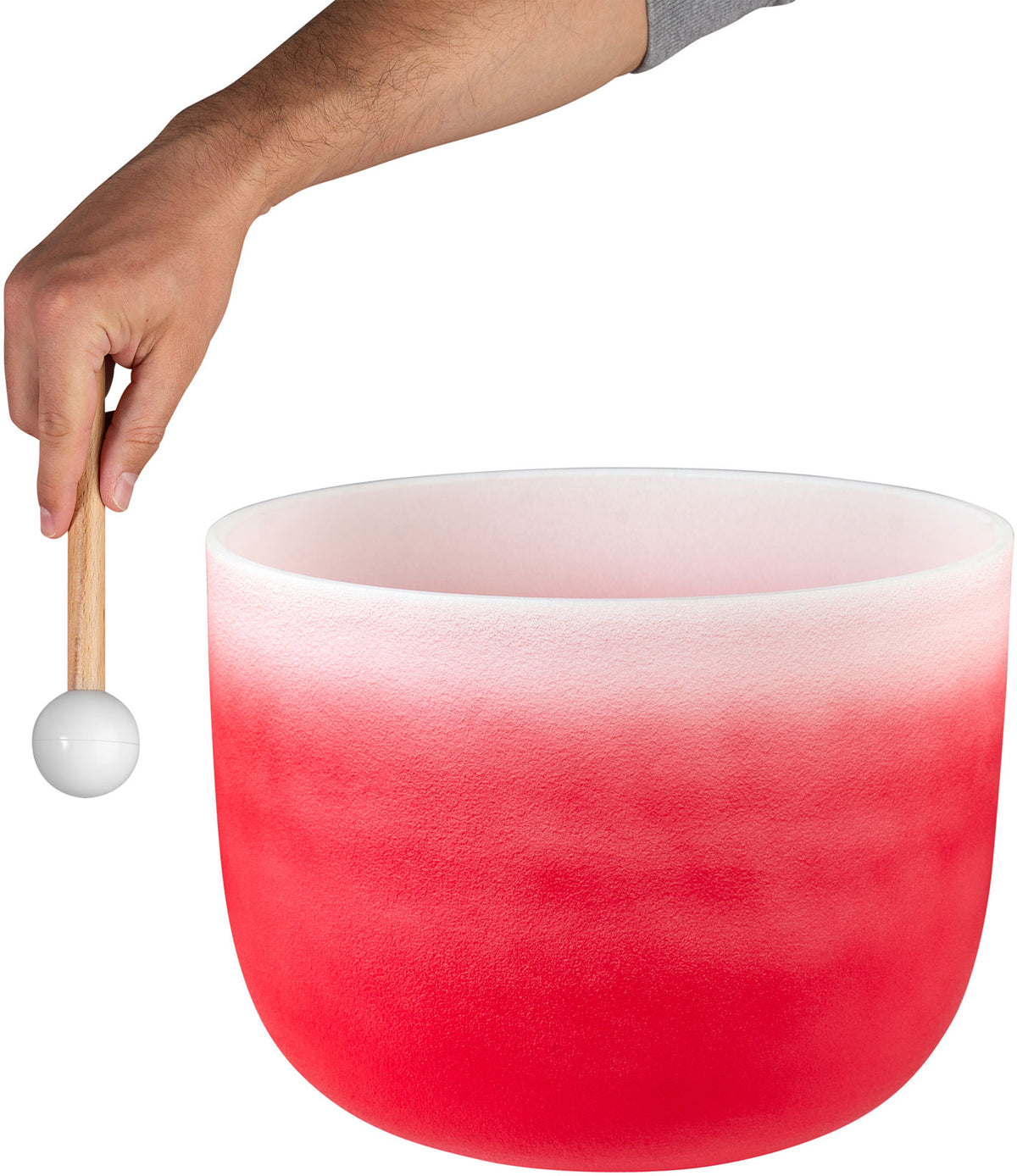 Crystal Singing Bowl Chakra 14" - Red Root C (432 Hz)