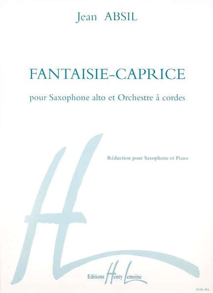 Absil - Fantaisie Caprice - Saxophone Alto et Piano
