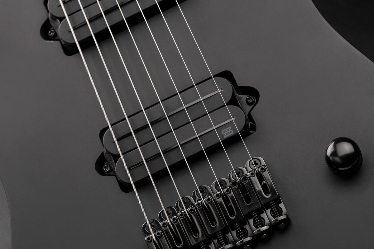 Humbucker 7 cordes Black Jupiter Rails, Signature Wes Hauch, set, noir