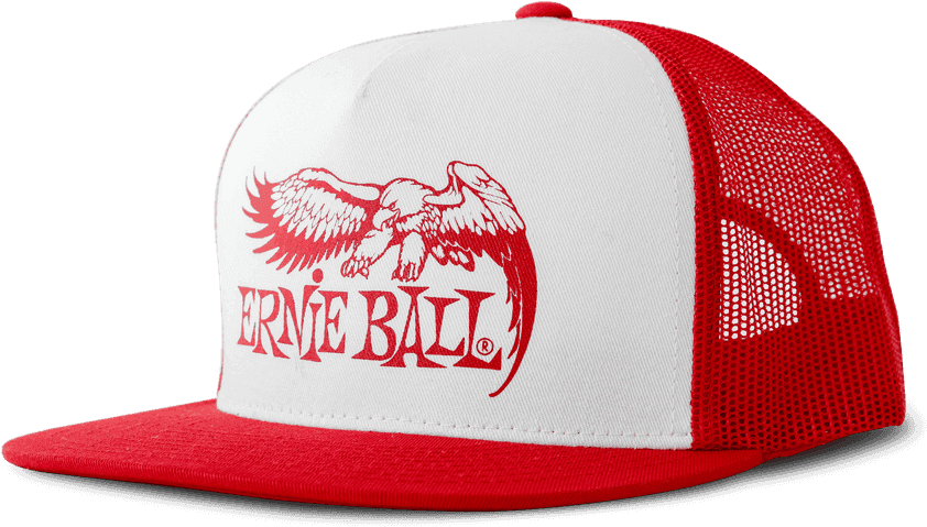 Ernie Ball Casquette Rouge et Blanc Logo Aigle EB Rouge