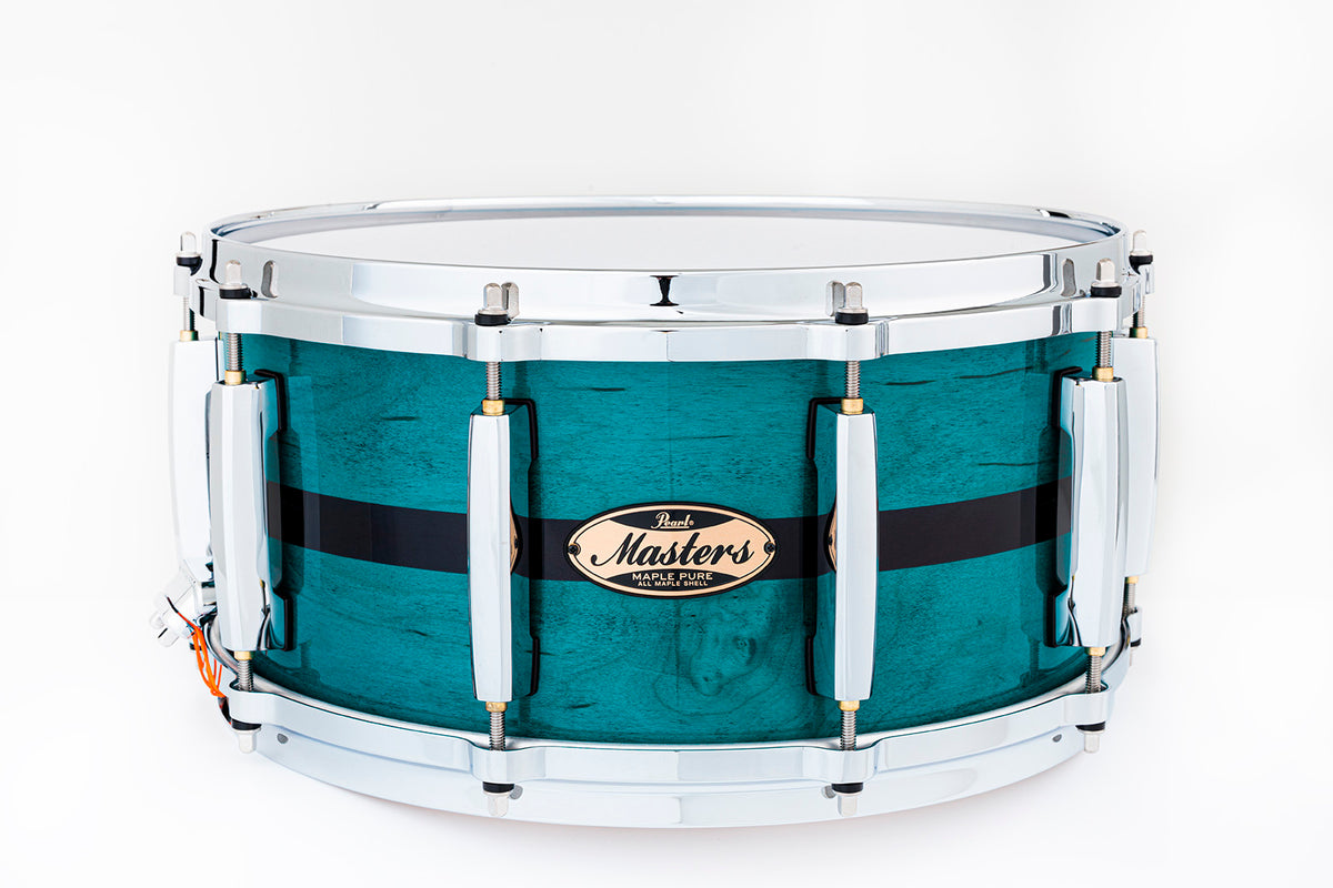 Masters Maple Pure 14X6,5 Aqua Turquoise Stripe