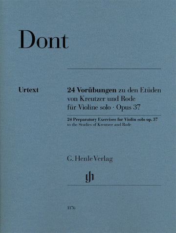 Dont Jakob - 24 Exercices Preparatoires Op.37 - Violon Solo